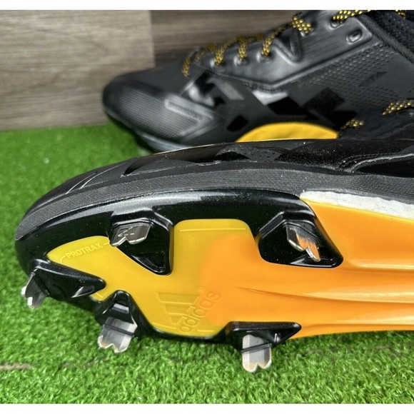 Adidas Energy Boost Icon 2.0 Metal Mens Baseball Cleats Black yellow 12.5 - Picture 6 of 6